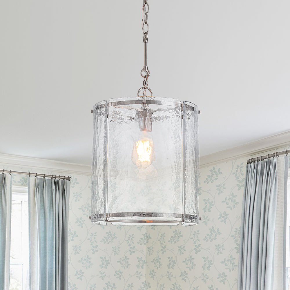 Hanglamp Cilinder Glas Messing Nikkel 32cm E26 Verstelbaar Keuken Eetkamer Entree Kooi Pendel Woonkamer Badkamer Farmhouse | Restfield